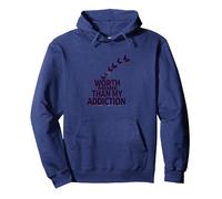 Vale più della mia Ispirazione per Il Recupero delle dipendenze Felpa con Cappuccio, Unisex per Adulti, Navy, L