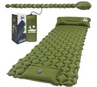 VALEHOWL Tappetino da campeggio autogonfiante, 200 cm x 70 cm, comodo materassino con cuscino, materasso da campeggio leggero per esterni, zaino in spalla, escursionismo