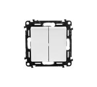 VALENA LIFE Pulsante interruttore doppio bianco 752118