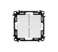 VALENA LIFE Pulsante interruttore doppio bianco 752118