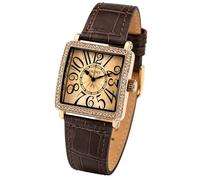 Valence Orologio vintage da donna per pragmatismo, cinturino in pelle marrone/nero, facile da leggere, per donne da polso piccole, regalo dignitoso per lun, figlia, impermeabile fino a 30 m, Orologio