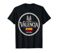 Valencia España City Travel Spagna Avventura Maglietta