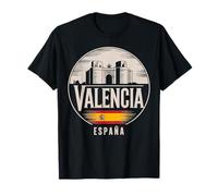 Valencia España City Travel Spagna Avventura Maglietta