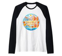 Valencia Spagna Viaggio Souvenir Città Regalo Maglia con Maniche Raglan