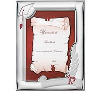 Valenti Argenti, cornice lucida e satinata "laurea" retro legno, cornice in argento 925% dimensione foto: 10x15cm. Referenza: 51026 3xl