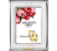 CORNICE IN ARGENTO BILAMINATO PER ANNIVERSARIO 50° COD.520095 VALENTI ARGENTI
