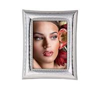 Valenti Argenti Cornice Portafoto in Argento Lucida con Cordoncino Lati Curvi cm 9 x 13 by