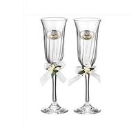 VALENTI & CO. Coppia Flutes con placca 50°