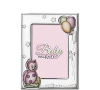 Valenti & Co.Cornice Portafoto Bimba in Argento Laminato Coccinella cm 9x13 ROSA codice 73118/3LRA…