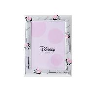 VALENTI & CO. D120 3LRA Disney Baby - Minnie Mouse - Cornice Porta Foto da Tavolo in Argento per Neonato e Bambina, 9x13 cm