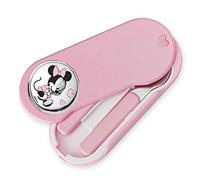 VALENTI & CO. Disney Baby Prima Infanzia - Set Pappa Tascabile Con Posatine In Metallo E Dettagli In Argento Mouse - Idea Regalo Bambina, Minnie, One size