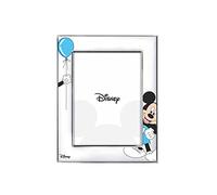 VALENTI & CO. Disney Baby - Topolino Mickey Mouse - Cornice per Foto in Argento da Tavolo o Comodino per la Cameretta del Bambino perfetta come Idea Regalo Battesimo o Compleanno