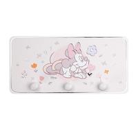VALENTI & CO. - Disney Minnie - Appendino in legno stampato con dettagli in rilievo in argento - Perfetto Come Attaccapanni Da Porta, Attaccapanni Da Muro o Porta Asciugamani Bagno