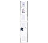 VALENTI & CO. - Disney Minou Gli Aristogatti - Argento - Metro da Parete per Bambini per Decorazioni Cameretta - Idea Regalo Battesimo o Compleanno - Argento - Portafoto - 76L x 13l cm