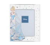 VALENTI & CO. - Disney Princess Cenerentola - Cornice legno 13x18 cm - Portafoto da tavolo con dettagli in argento - Idea Regalo Nascita bimba o Regalo Battesimo - Cornice foto per cameretta bambina