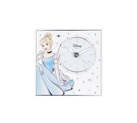 Valenti & CO. - Disney - Princess Cenerentola - Orologio da tavolo o da appendere in legno con dettagli in argento - Idea Regalo Nascita bimba o Regalo Battesimo - Orologio da parete cameretta bambina
