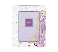 VALENTI & CO. - Disney Princess Rapunzel - Cornice legno 13x18 cm - Portafoto da tavolo con dettagli in argento - Idea Regalo Nascita bimba o Regalo Battesimo - Cornice foto per cameretta bambina
