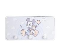 VALENTI & CO. - Disney Topolino - Appendino in legno stampato con dettagli in rilievo in argento - Perfetto Come Attaccapanni Da Porta, Attaccapanni Da Muro o Porta Asciugamani Bagno