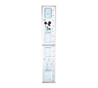 VALENTI & CO. - Disney Topolino - Celeste 2 - Metro da Parete per Bambini per Decorazioni Cameretta - Idea Regalo Battesimo o Compleanno - Argento - Portafoto - 76L x 13l cm