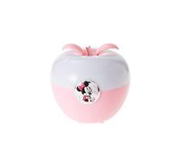 VALENTI & CO. - Disney Topolino - Luce Notturna Bambini con Lampada LED Colorata con Finiture in Argento, si Accende con un Soffio, Idea Regalo Battesimo Bimba