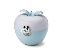 VALENTI & CO. - Disney Topolino - Luce Notturna Bambini con Lampada LED Colorata per Cromoterapia da Comodino, Comandi Magici con il Soffio e Finiture in Argento