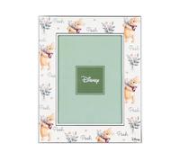 VALENTI & CO. - Disney Winnie The Pooh - Cornice legno 13x18 cm - Portafoto da tavolo con dettagli in argento - Idea Regalo Neonato o Regalo Battesimo - Cornice foto per cameretta bambino