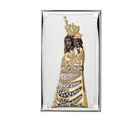 VALENTI & CO. - Quadro Madonna Loreto a colori in argento - 12x20 cm