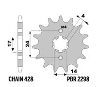 VALENTI RME 50 2010-2018 pignone PBR passo 428 14 Denti