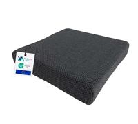 VALENTIA MEDICAL Cuscino Antidecubito Memory Foam + Schiuma HR 42x42x8cm - Cuscino Antidecubito per Sedia a Rotelle - Cuscino per Sedia da Ufficio - Federa Lavabile - Cuscino Coccige - Made in Spain