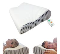 VALENTIA MEDICAL - Cuscino Cervicale per dormire Memory Foam - Cuscino Ortopedico Cervicale - Federa Lavabile Ultra Soft - Idealle per Supporto al Collo, Massimo comfort - Made in Spain - Oeko-Tex