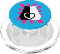 Valentin Retro cuore gatto gatto gatto donna anni '60 uomo bambino adolescente PopSockets PopGrip per MagSafe