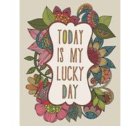 Valentina Ramos, Motivo: My Lucky Day Today Is, 40 x 50 cm, Tela Stampe, Multicolore