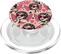 Valentine Angel Cupido Cupido Occhiali da sole Coquette Y2K Retro PopSockets PopGrip per MagSafe