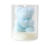 Valentine Candle Set, Heart Bear Decor, Aromatherapy Candle with Scented Soy, Festive Display with Loving Design, Scent Accessories, Partners Spouses for Dinner Date Proposal Bedroom