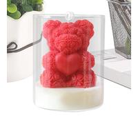 Valentine Candles - Romantic Scented Jar Lights for Date Night Dinner Decor | Soy Wax Blend Cotton Wick Aromatic Home Ambience Spa Relaxation Bath Proposal Celebration 2.56x2.56x3.15 in