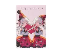 Valentine Cartoon Anime Cute Woman primavera bandiere all'aperto banner per la decorazione esterna 28x40 double sided