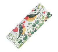Valentine Cartoon Clover Flowers Love Bird stampato yoga opaco gomma naturale antiscivolo, con borse tapete para ejercicio 180,3 x 66 cm per l'esercizio