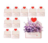 Valentine Envelope Boxes | 10 pezzi Cuore Pattern Romantic Decor,Party Envelope Boxes - For Kids Family Wife Mother Sister Daughter Holiday Engagement Ceremonies Special