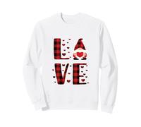 Valentine GNOME in possesso di Un Cuore Rosso Bufalo Plaid Felpa