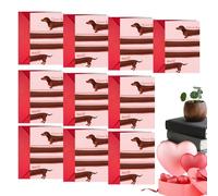 Valentine Greeting Cards, Romantic Dachshund Greeting Notes, Valentines Day Cards with Envelopes, Cute Love Messages for Women, Wife, Girlfriend, Husband, Boyfriend, Partners, 7.08x9.44x0.39 Inch