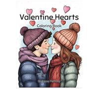 Valentine Hearts: Coloring Book