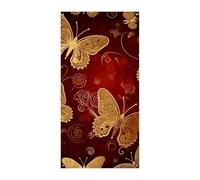 Valentine Hearts Golden Butterfly Door Cover Banner 90x180cm Festone Festone Stagionale Cartello di Benvenuto Decorazione Verticale Porta Appeso Per Portico Ingresso Giardino Decor