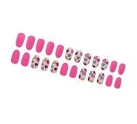 Valentine Press On Nails MASHIR FINUCIO DESIGNI GLOSSE FALSE COPERCHI FUNZIONE ACRILICA ARTIFICIO 24PCS 12SIZE GUE ACRILICA SULLA Per Donne Clear