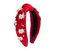 Valentine Rhinestone Headband, Knotted Fashion Hairband, Wide Top Hairband, Hair Accessory For Partner, Valentine's Day Hairband, Rhinestone Hair Accessory, Fashionable Hairband For Women
