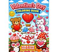 Valentine’s Day Coloring Book for Kids: Cute Animals, Hearts & Simple Designs