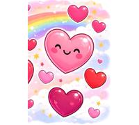 Valentine’s Day Notebook for Children : Cute Hearts and Rainbow Journal | Fun Writing & Drawing Notebook: Valentine Gift - Perfect for School, Notes, and Creativity