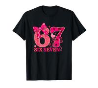 Valentine Six Seven Meme Trendy Coquette Bow Coppia Abbinamento Maglietta