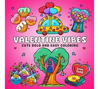 Valentine Vibes: Cute Bold and Easy Coloring