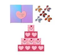 Valentines Box - Surprise Jumping Envelopes, Gift Case, Money Reveal, Romantic Confession Party Supplies, Holiday Celebration Category, Red Paper Set For Husband Wife