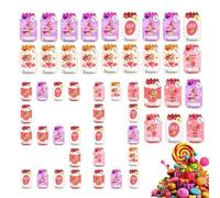 Valentines Candy Card - 50 pezzi Jar Shape Festive Supplies, Classroom Exchange Cards for Partners, Boyfriends, Girlfriends, Wives, Husbands, Boys, Girls, School, Office, Family Gathering, Holiday